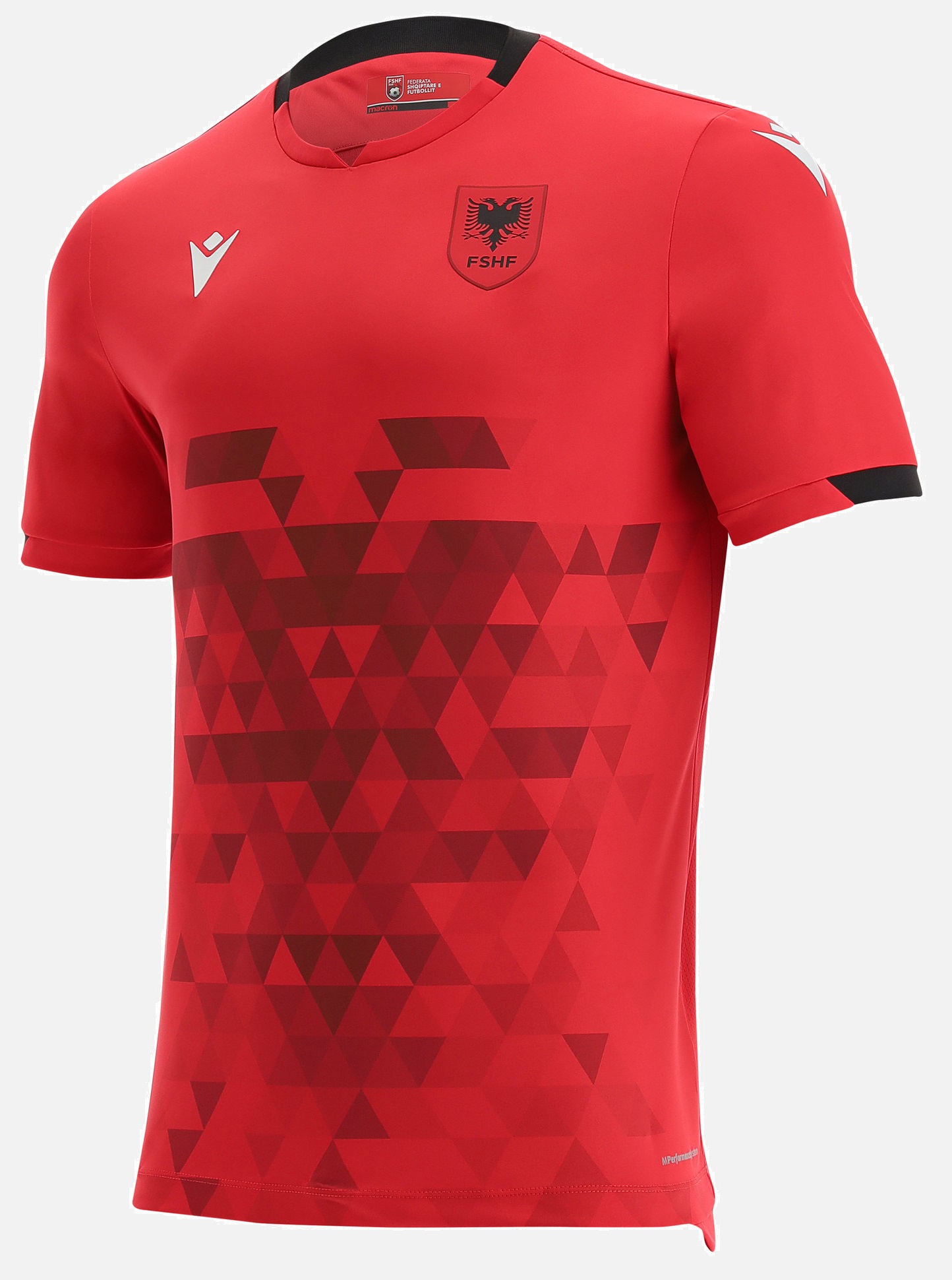 Camisa I Seleção da Albania 2021 2022 Macron oficial